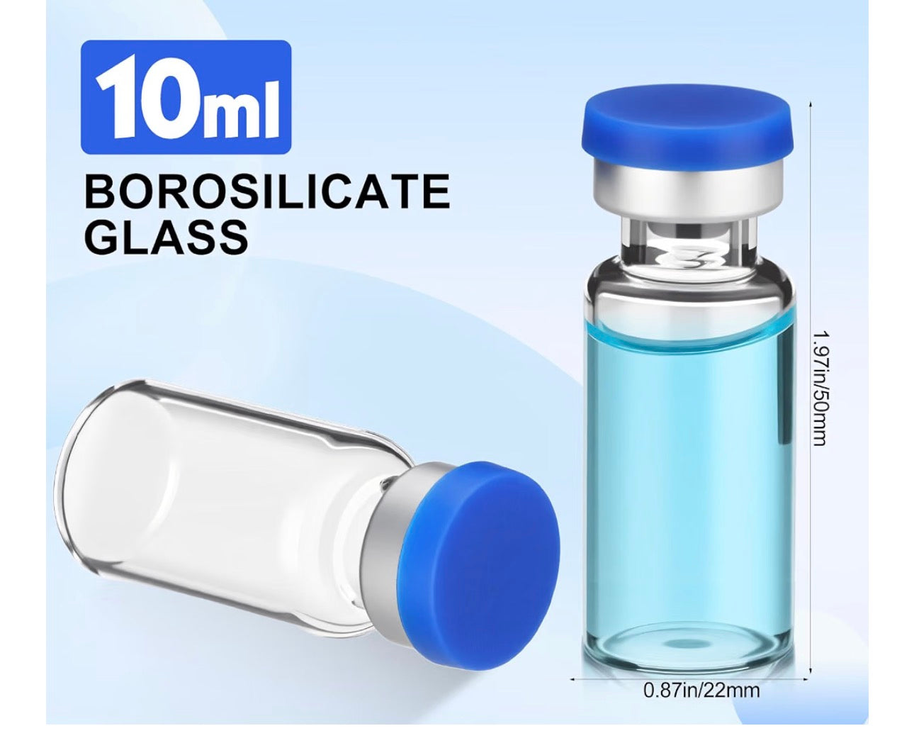 2 BrightRow Empty vials